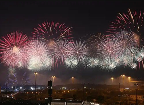 双柏县焰火晚会